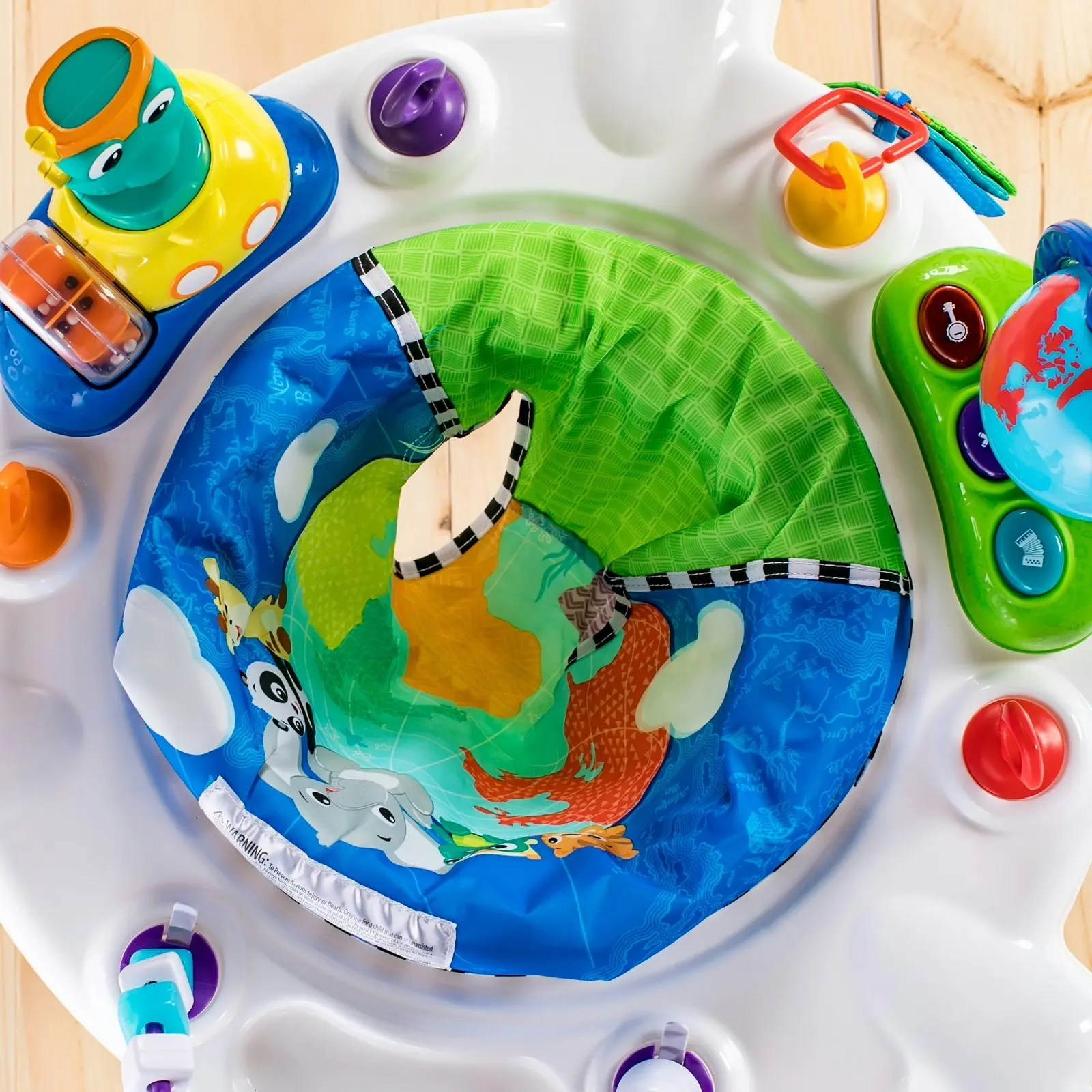 Baby Einstein Journey of Discovery Activity Jumper w/ Sounds/Toys/Tray for Baby