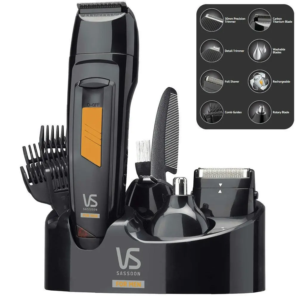 VS Sassoon VSM7056A Cordless Rechargeable Hair Beard Body Trimmer Shaver Groomer