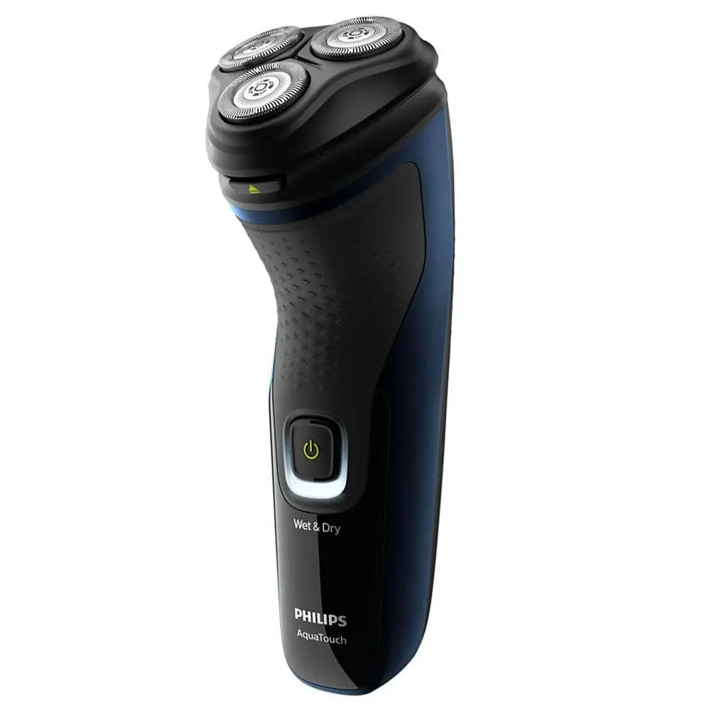 Philips Aqua Touch Electric Men Wet/Dry Shaver 1000 w/ Pop Up Trimmer Blue/Black