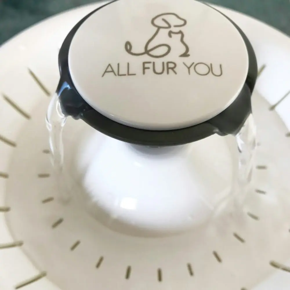 All Fur You Whisper Pet Cat/Dog Water Drinking Fountain Water Dispenser White