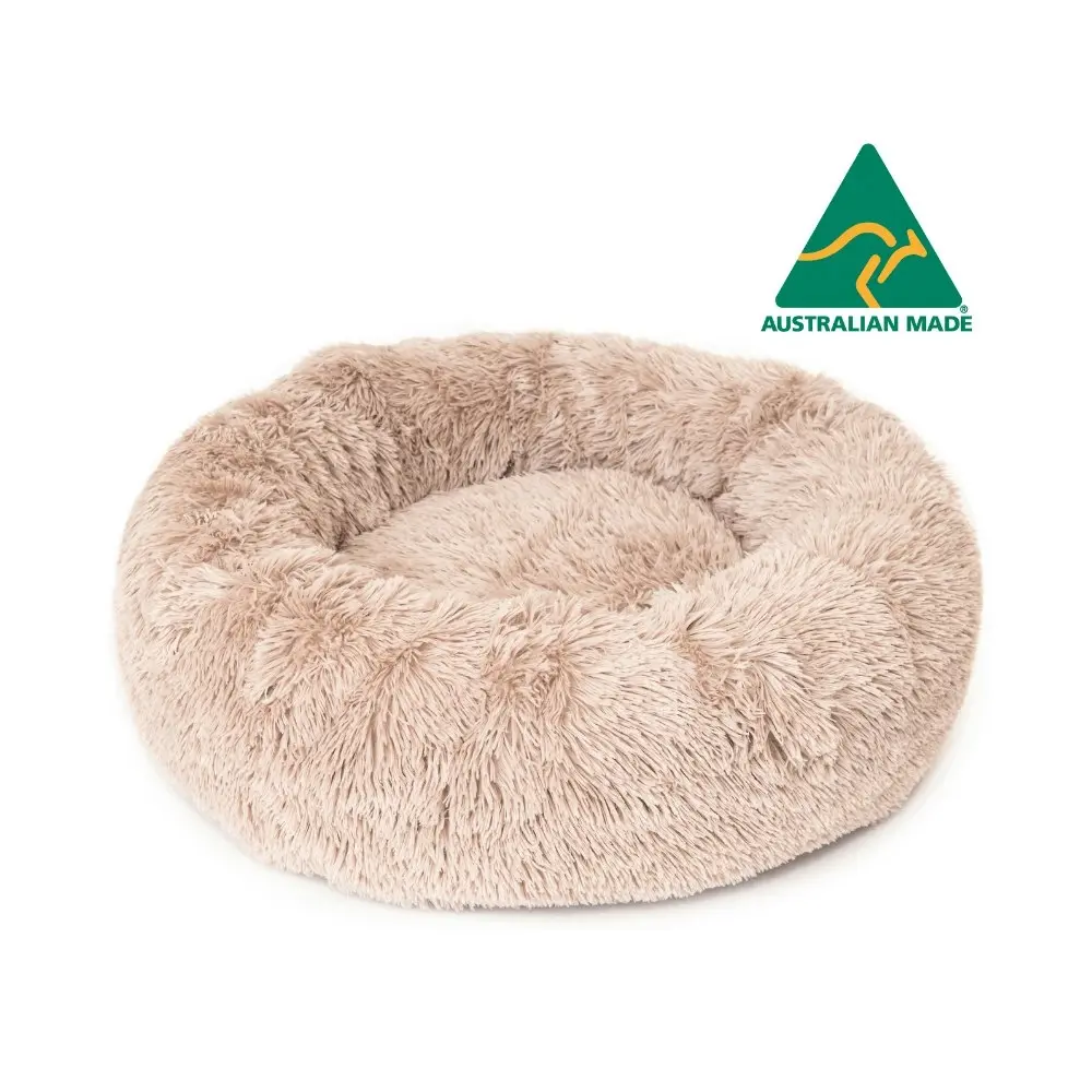 Superior Pet Goods 40cm Curl Up Cloud Dog Bed/Sleep Cushion Pumice Small Beige