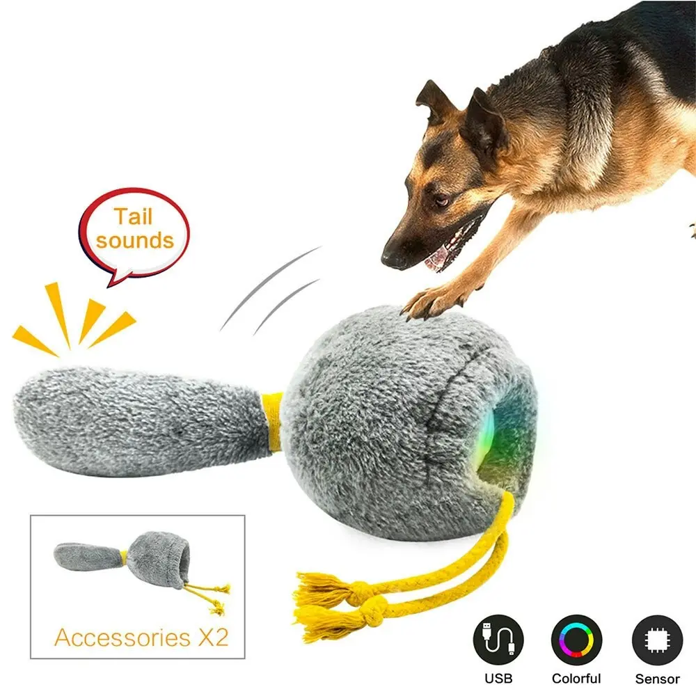 Bentopal Rechargeable Smart Ball Rolling Pet Dog Toy w/LED Lights/Accessories