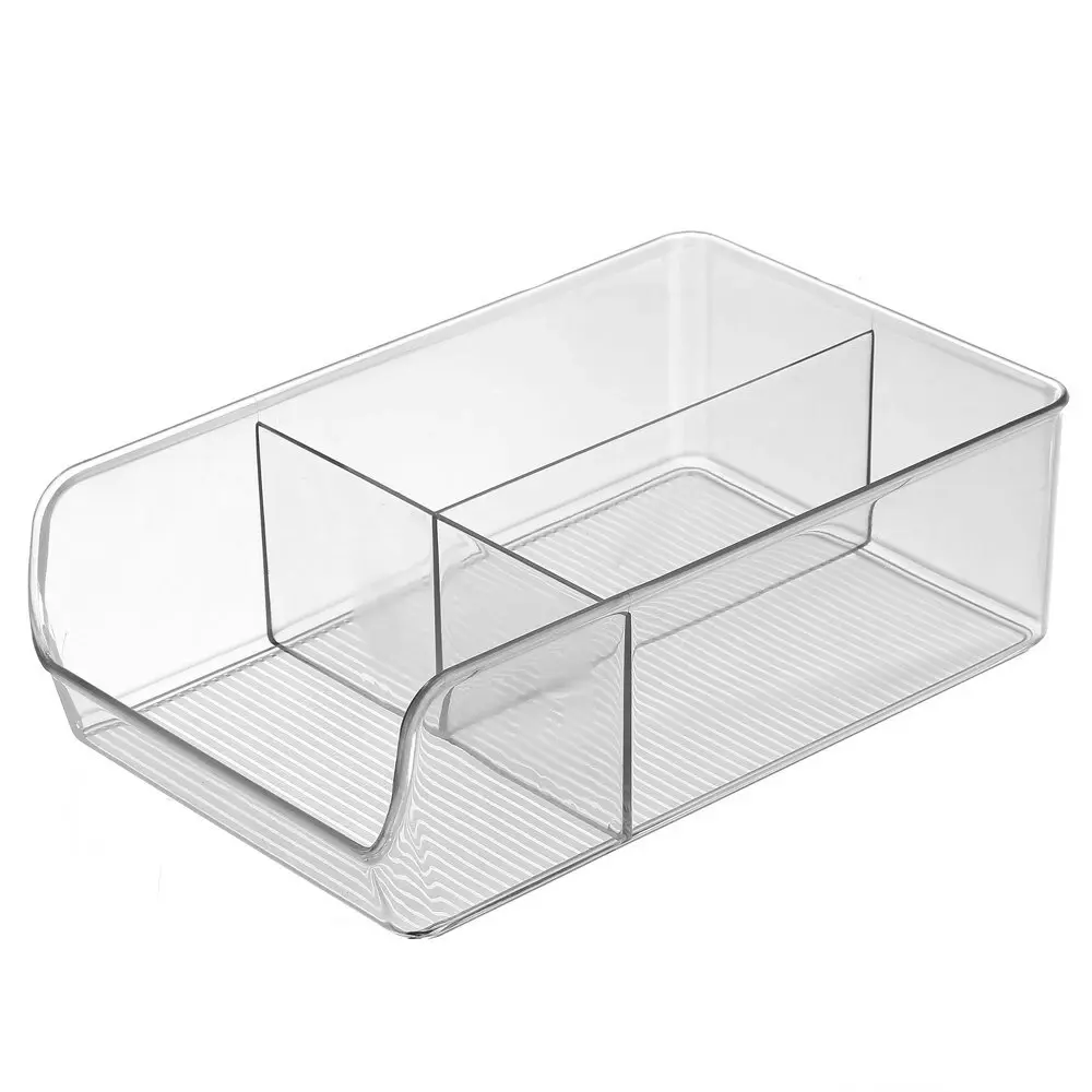 3x Boxsweden Crystal 28cm Storage Container/Compartment Fridge/Pantry Organiser