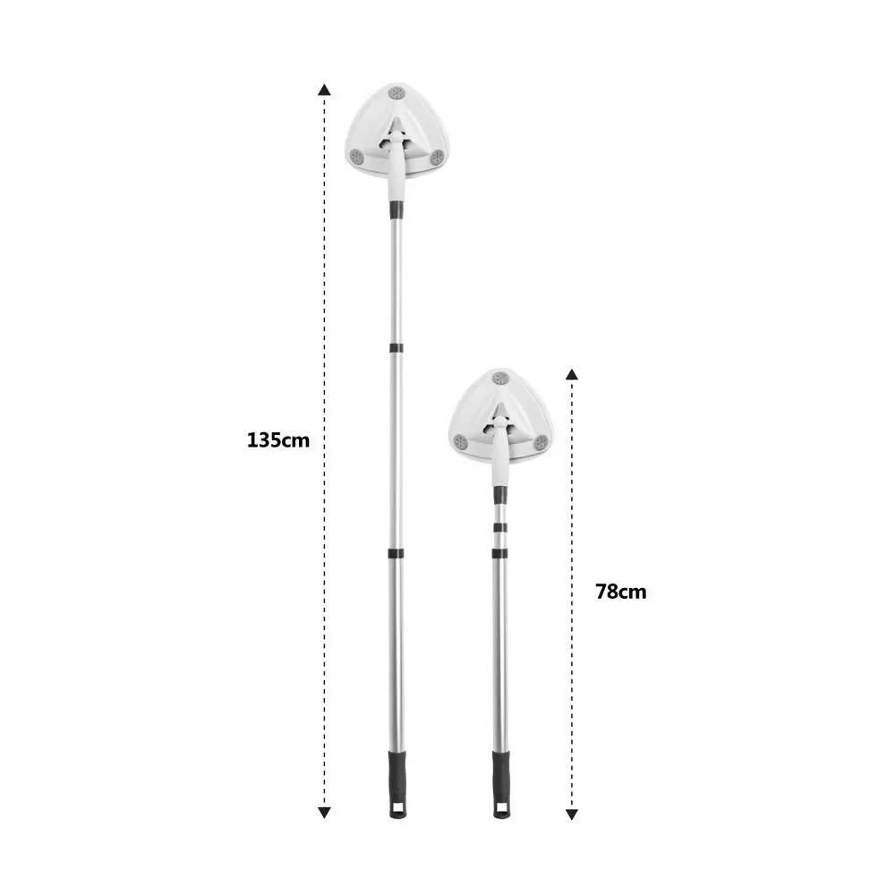 White Magic Adjustable 135cm Shower/Bath/Tile Scum/Mould Cleaning Tool/Brush