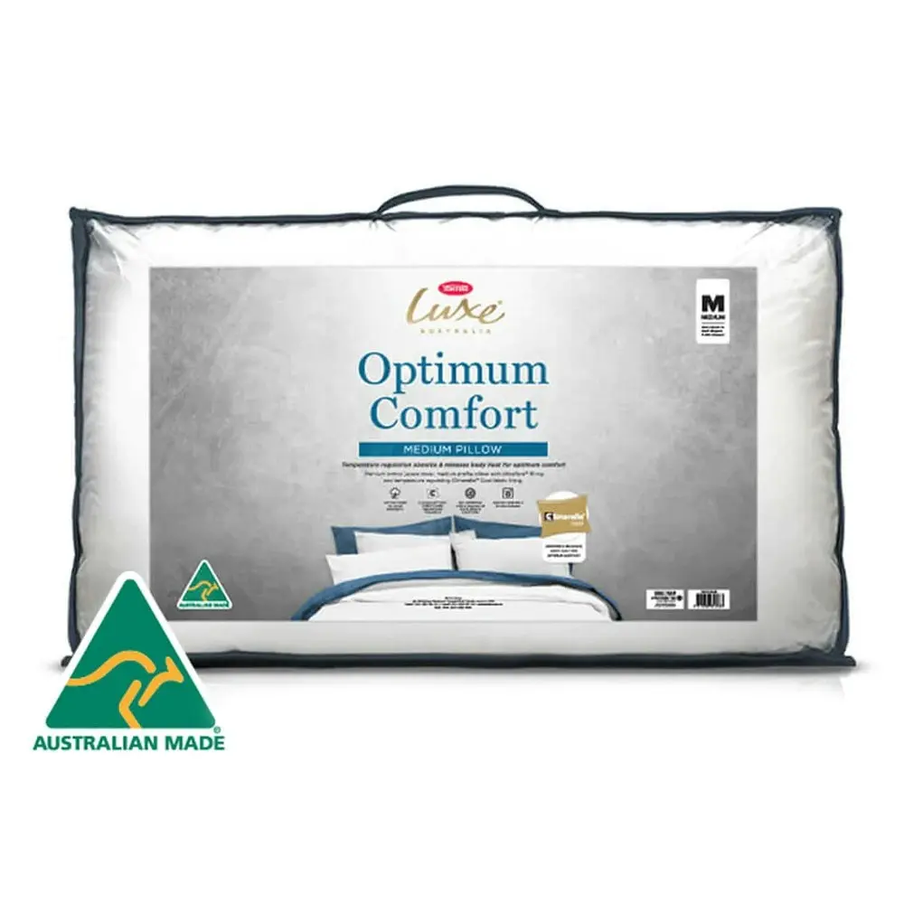 Tontine Luxe Optimum Comfort Anti-Microbial Sleeping Support Pillow Firm Profile