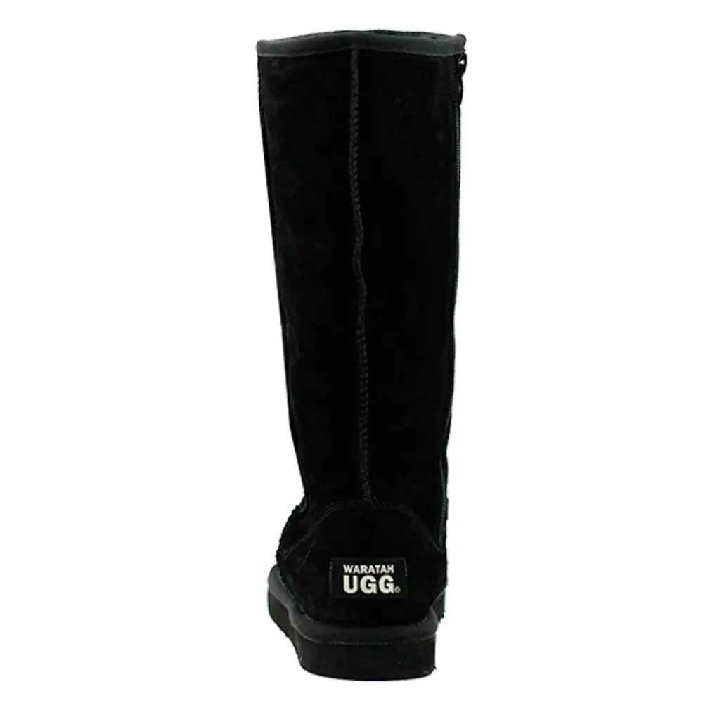 Waratah UGG® Water Resistant Tall Zip Up Boot - Black