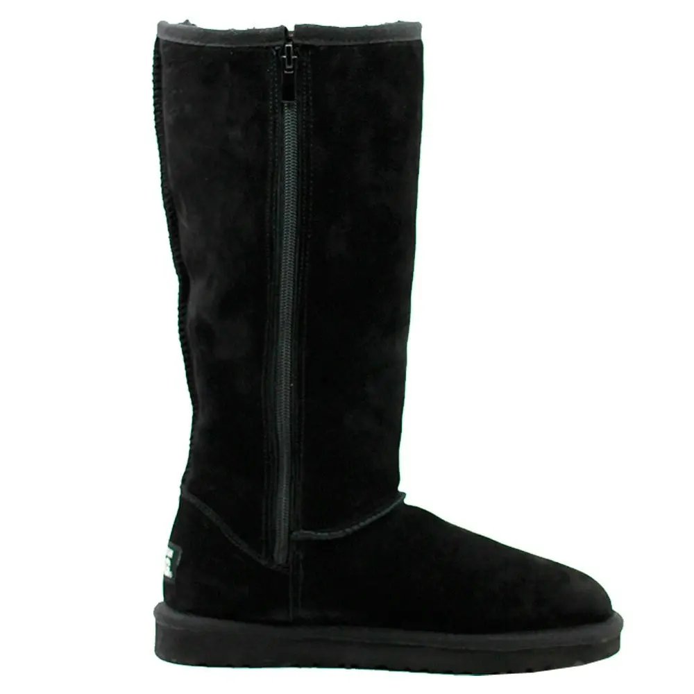 Waratah UGG® Water Resistant Tall Zip Up Boot - Black