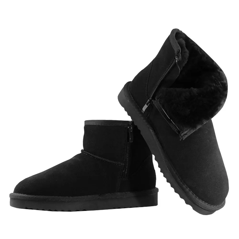 Waratah UGG® Unisex Water Resistant Mini Zip Up Boot - Black