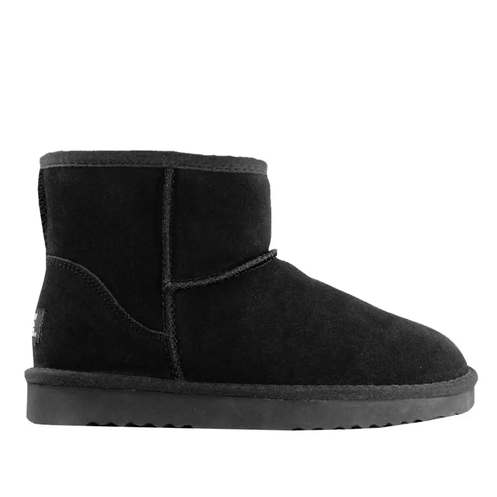 Waratah UGG® Unisex Water Resistant Mini Zip Up Boot - Black