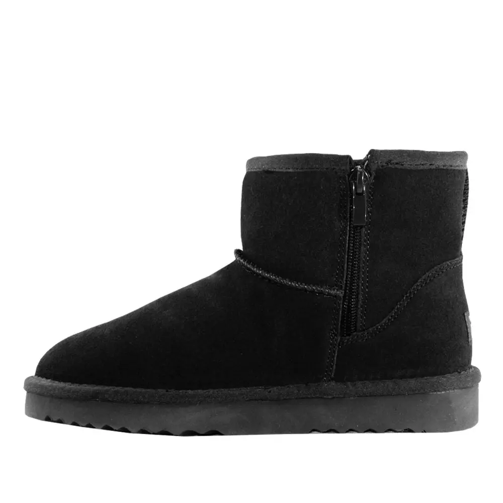 Waratah UGG® Unisex Water Resistant Mini Zip Up Boot - Black