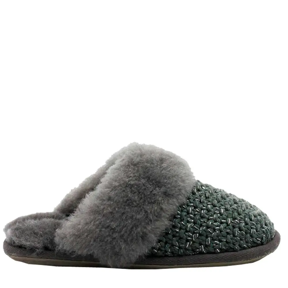 Waratah UGG® Sheepskin Knit Scuff - Grey