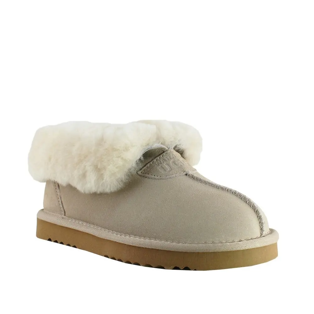 Waratah UGG® Wool Collar Slipper - Sand