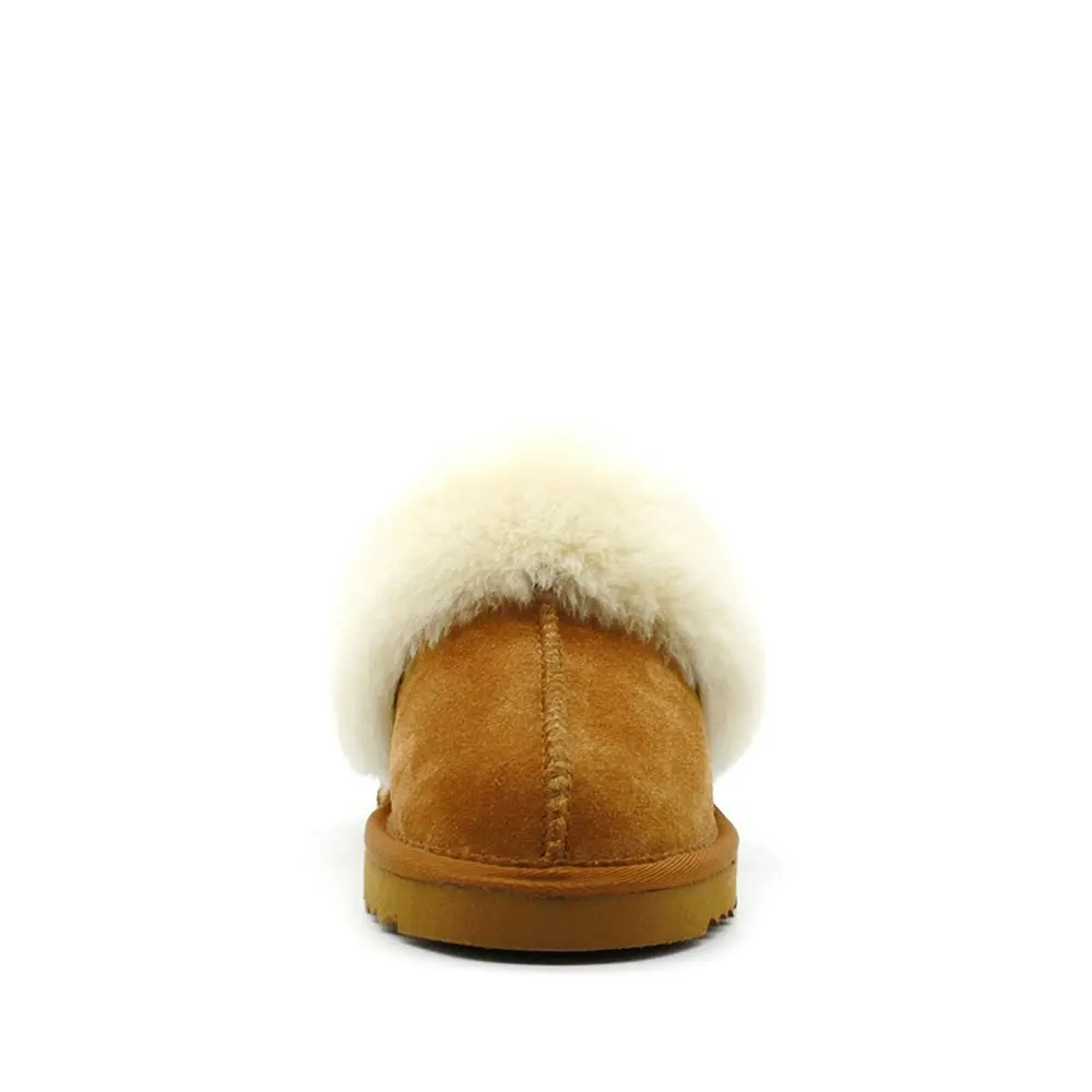 Waratah UGG® Wool Collar Scuff - Chestnut