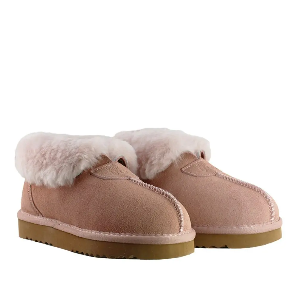 Waratah UGG® Wool Collar Slipper - Pink