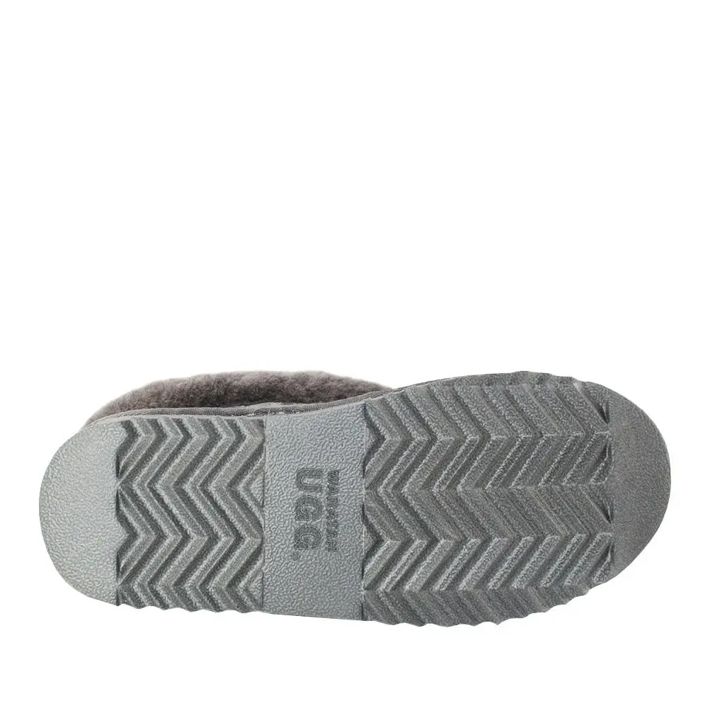 Waratah UGG® Wool Collar Slipper - Grey