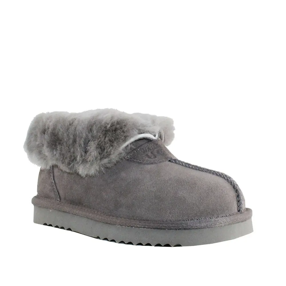 Waratah UGG® Wool Collar Slipper - Grey