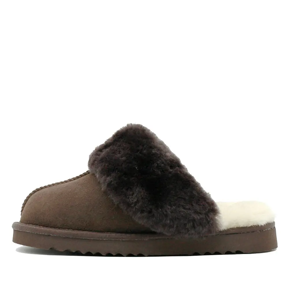 Waratah UGG® Australian Made Premium Sheepskin Ladies Scuff - Chocolate