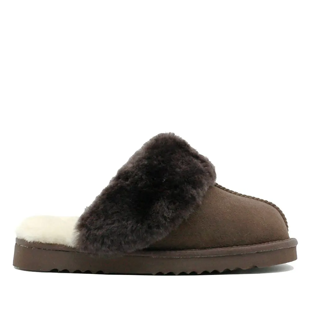 Waratah UGG® Australian Made Premium Sheepskin Ladies Scuff - Chocolate