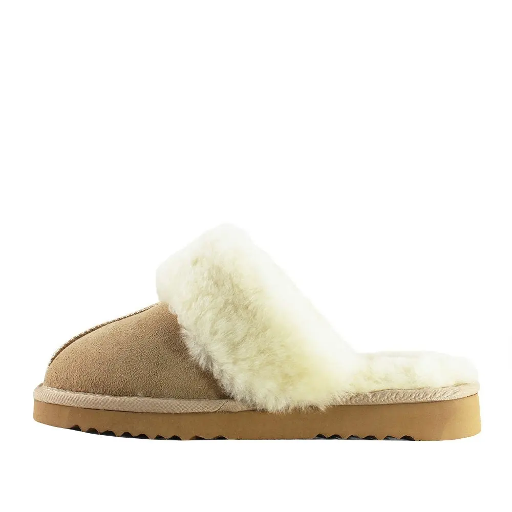 Waratah UGG® Australian Made Premium Sheepskin Ladies Scuff - Sand