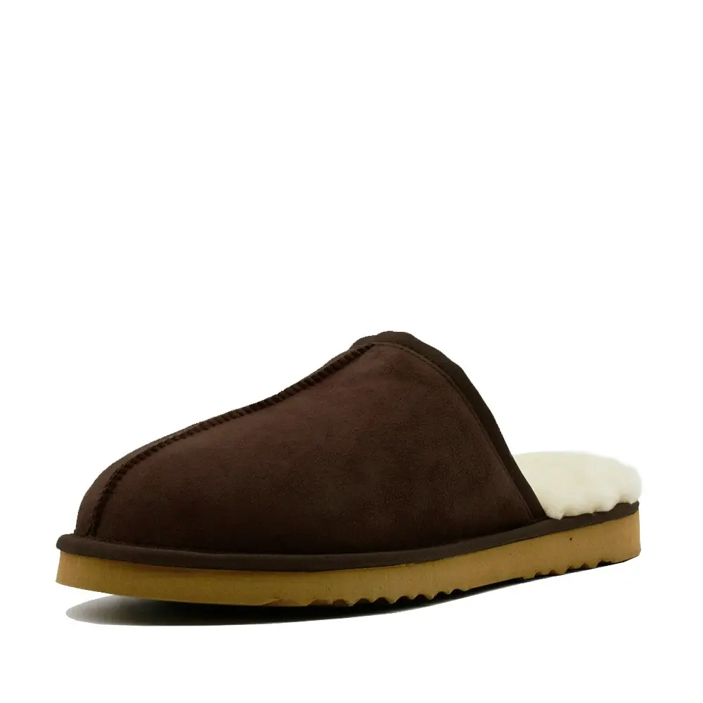 Waratah UGG® Australian Made Premium Sheepskin Mens Scuff - Chocolate