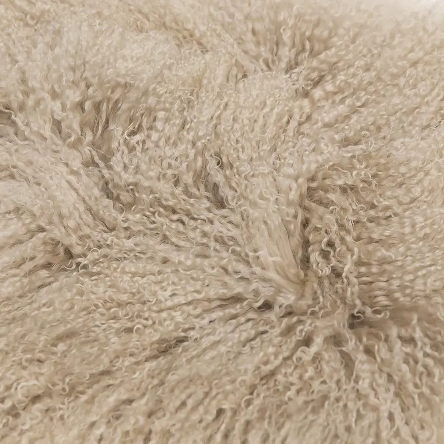 Mongolian Sheepskin Rug - Fawn