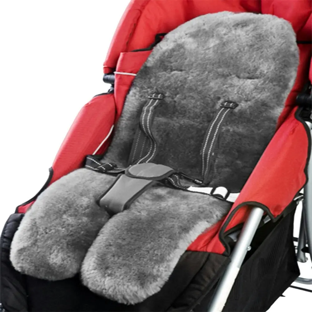 Cozy TravelerTM Shorn Lambskin  Stroller Rug - Grey