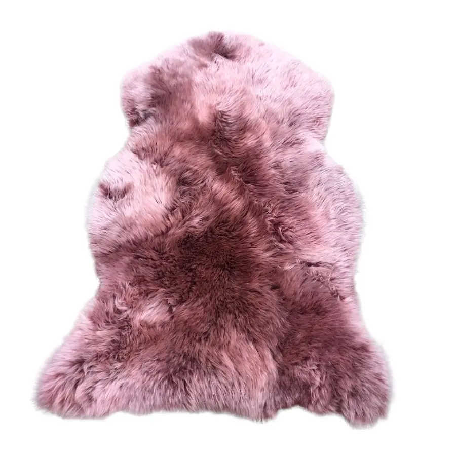 Merino Sheepskin Rug - Pink Frost