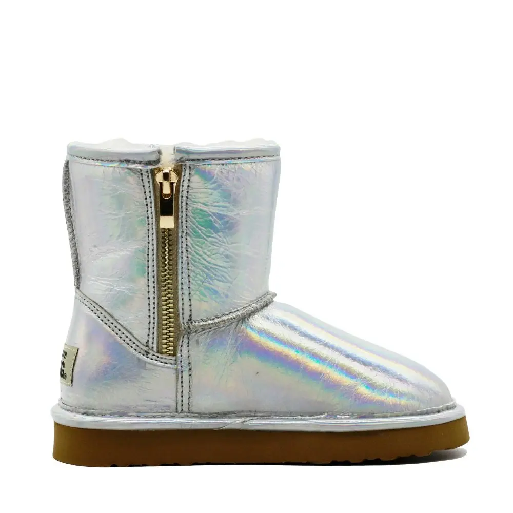 Waratah UGG® Holographic Kids Zip UGG Boots - Star Dust