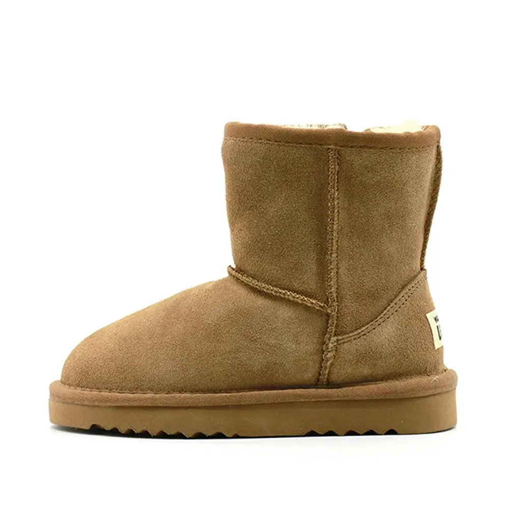 Waratah UGG® Water Resistant Kids Short Zip Up Boot - Chestnut