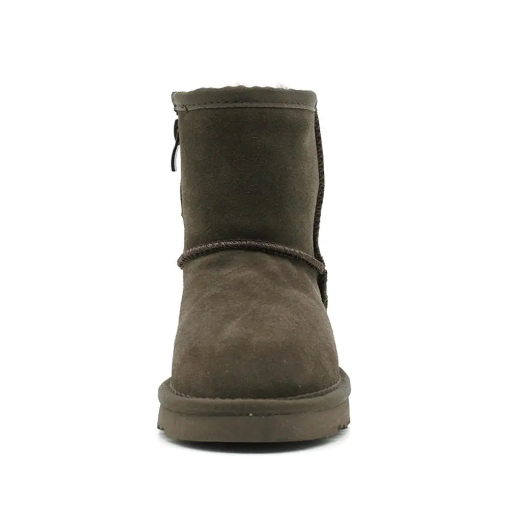 Waratah UGG® Water Resistant Kids Short Zip Up Boot - Chocolate