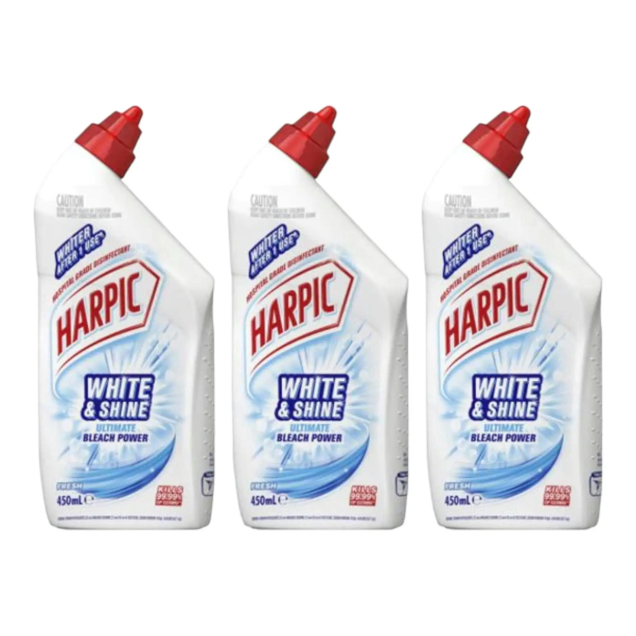 3 Pack Harpic White & Shine Fresh 450mL