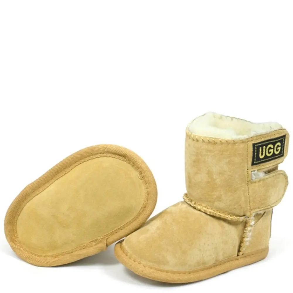 Original Ugg Australia Kids Chestnut Soft Velcro Bootsies