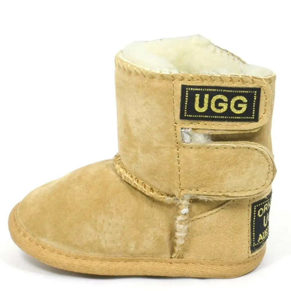 Original Ugg Australia Kids Chestnut Soft Velcro Bootsies