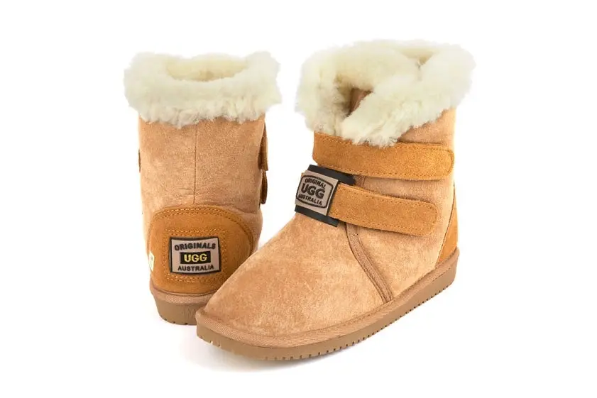 Original Ugg Australia Velcro Chestnut Sheepskin Boots