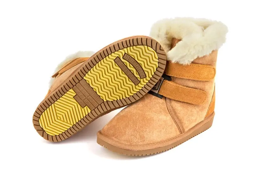 Original Ugg Australia Velcro Chestnut Sheepskin Boots