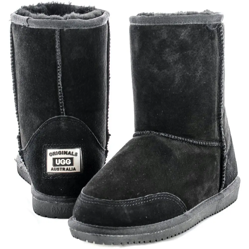 Original Ugg Australia Black Detailed Mid Boots