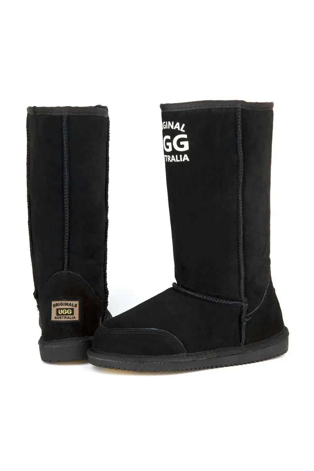 Original Ugg Australia Long Plain Black Print Boots