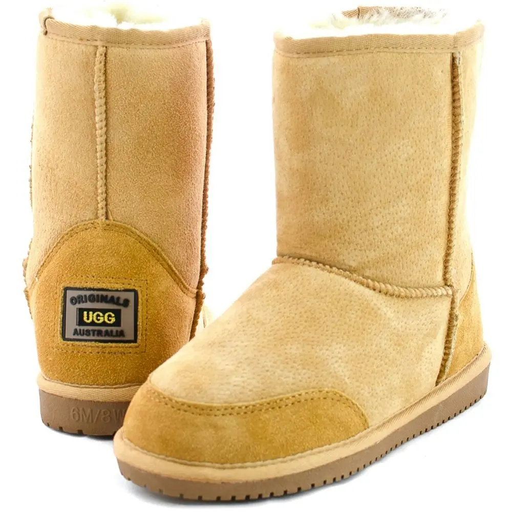 Original Ugg Australia Mid Detailed Chestnut Boots