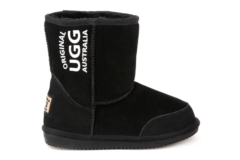 Original Ugg Australia Mid Plain Black Print Boots