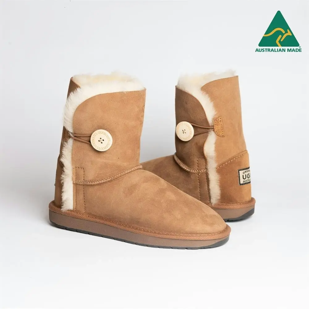 Original Ugg Australia Australian Made Short 1 Button Chestnut Ugg Boots