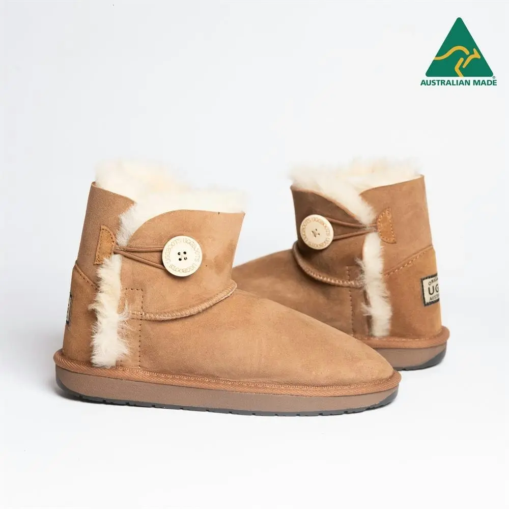 Original Ugg Australia Australian Made Mini 1 Button Chestnut Ugg Boots