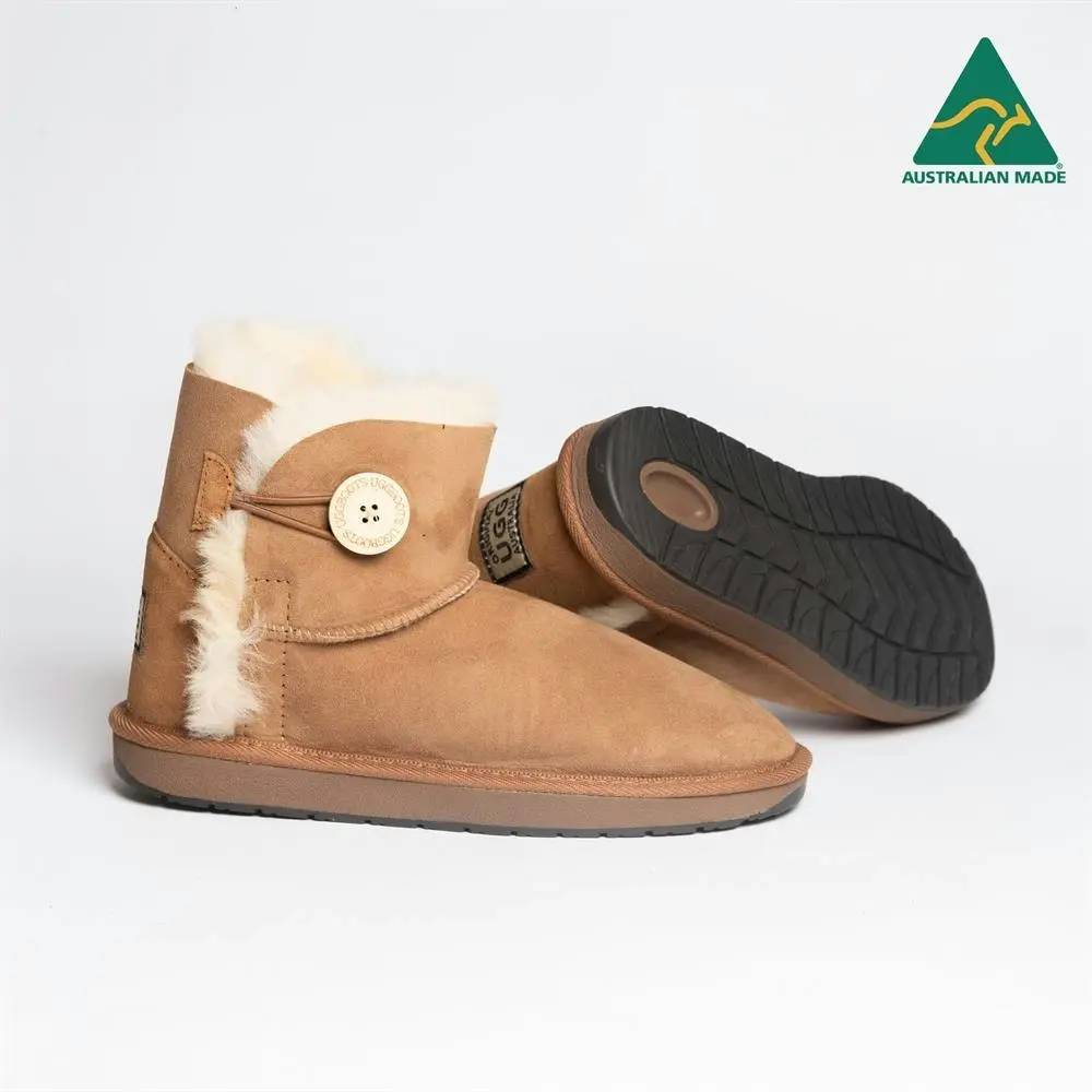 Original Ugg Australia Australian Made Mini 1 Button Chestnut Ugg Boots