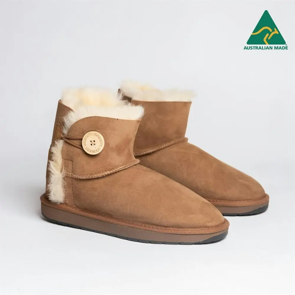 Original Ugg Australia Australian Made Mini 1 Button Chestnut Ugg Boots