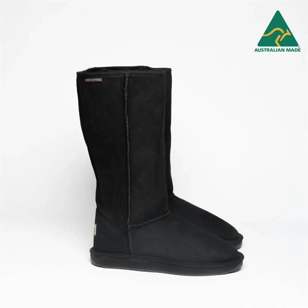 Original Ugg Australia Australian Made Long Classic Black Ugg Boots