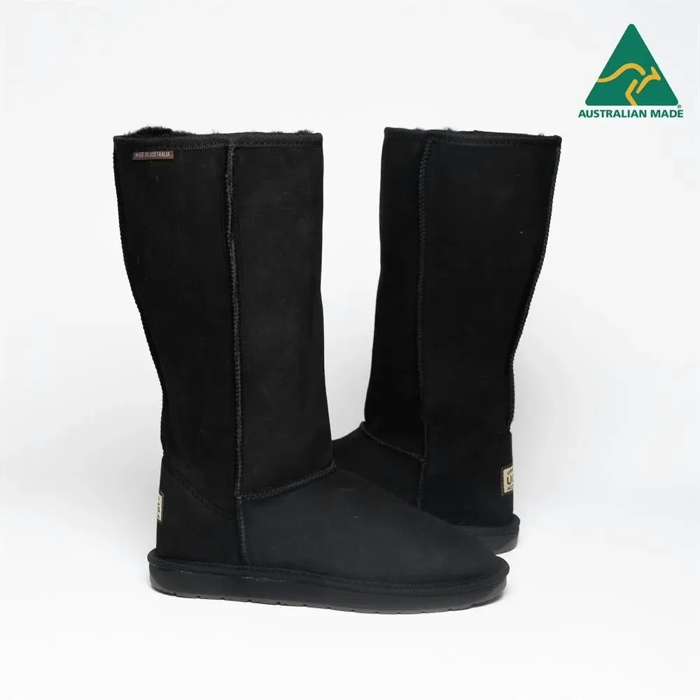 Original Ugg Australia Australian Made Long Classic Black Ugg Boots