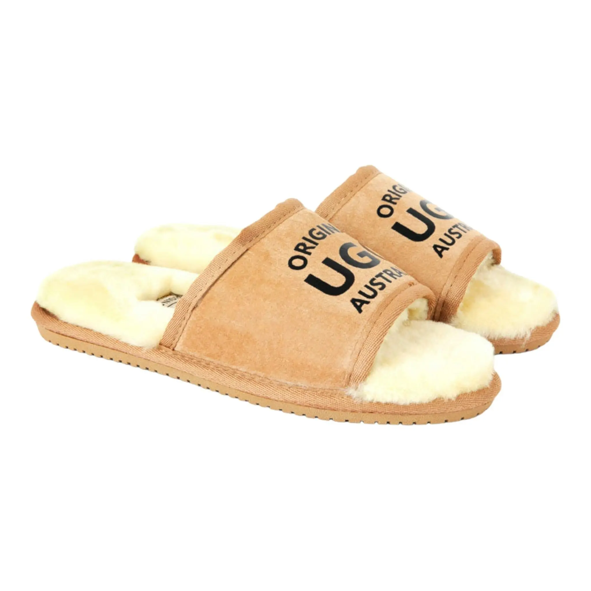 Original Ugg Australia Sliders Chestnut Print