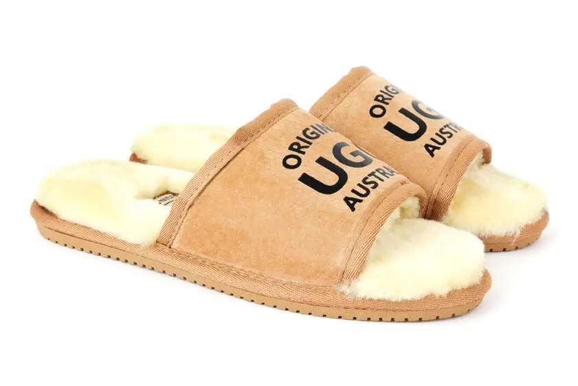 Original Ugg Australia Sliders Chestnut Print