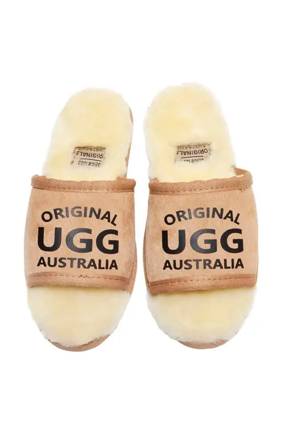 Original Ugg Australia Sliders Chestnut Print