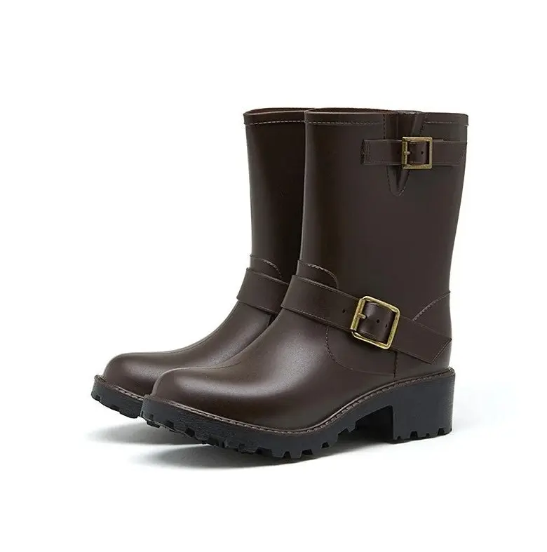 Gumboots Short Buckle Brown 2013