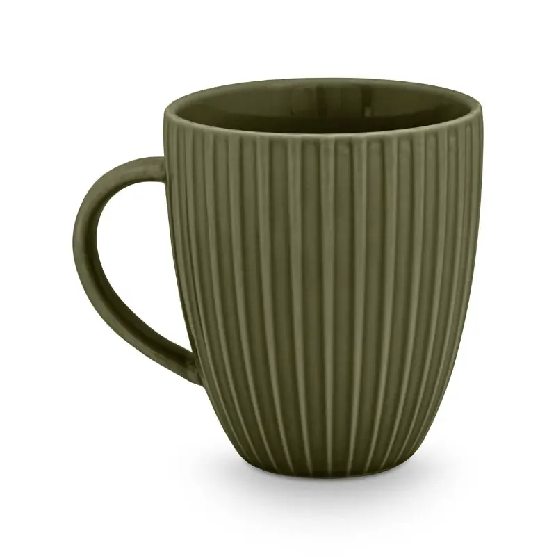 VTWonen Relievo Dark Green 250ml Mug with Ear